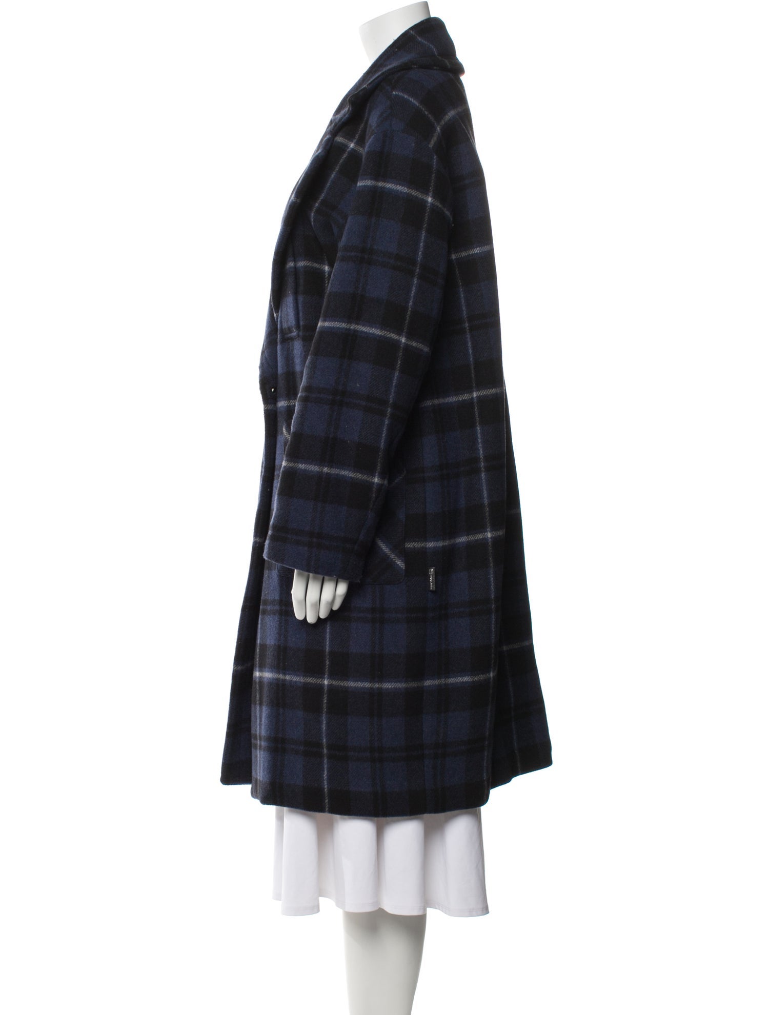 Woolrich Wool Plaid Print Coat