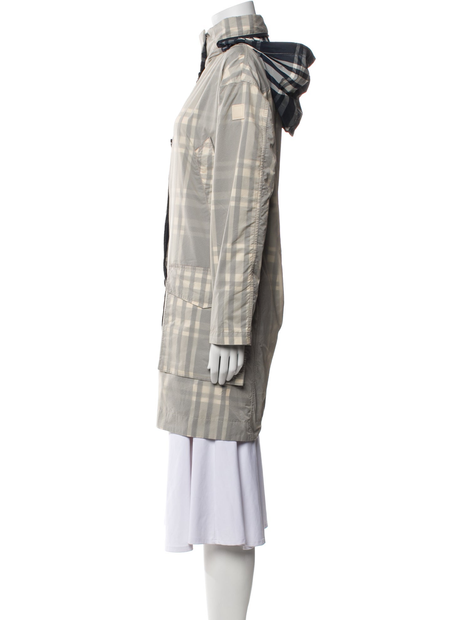 Woolrich Plaid Print Parka