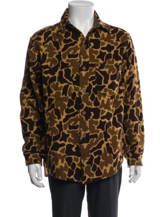 Woolrich Virgin Wool Printed Utility Jacket