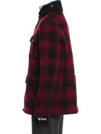 Woolrich Plaid Print Trucker Jacket