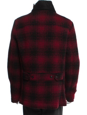 Woolrich Plaid Print Trucker Jacket
