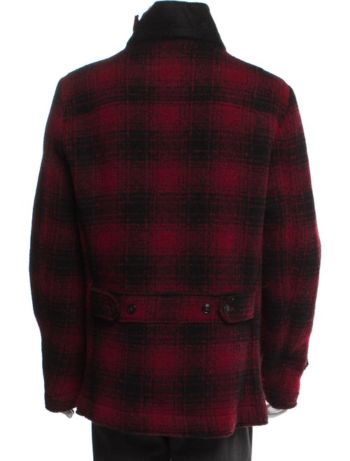 Woolrich Plaid Print Trucker Jacket
