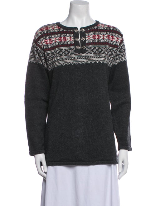 Woolrich Printed Bateau Neckline Sweater