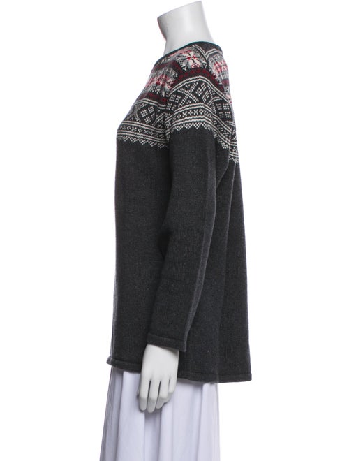 Woolrich Printed Bateau Neckline Sweater