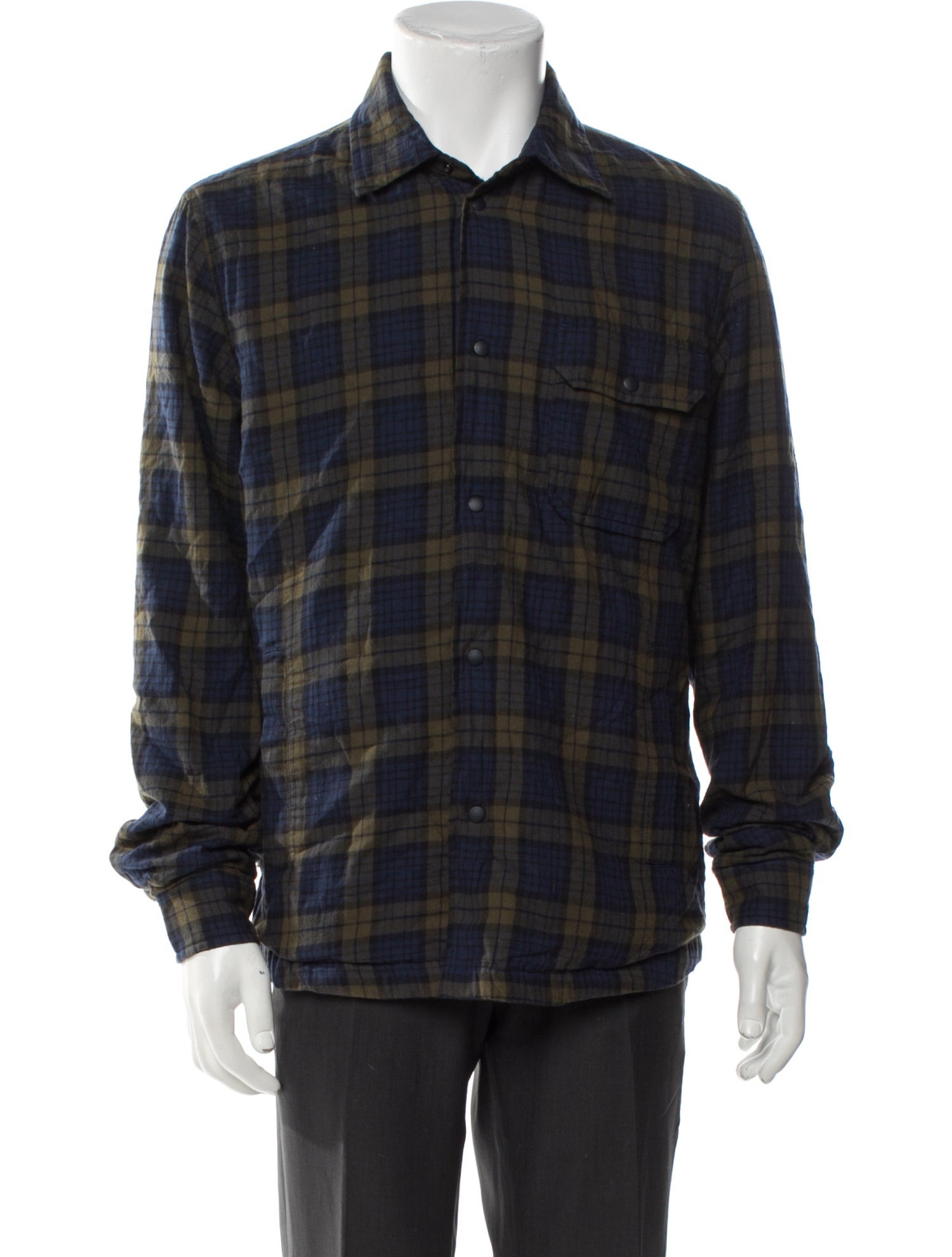 Woolrich Plaid Print Trucker Jacket