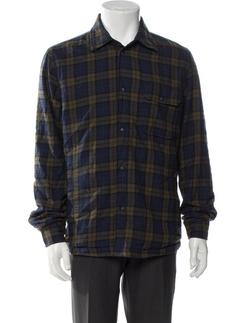 Woolrich Plaid Print Trucker Jacket