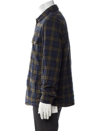 Woolrich Plaid Print Trucker Jacket