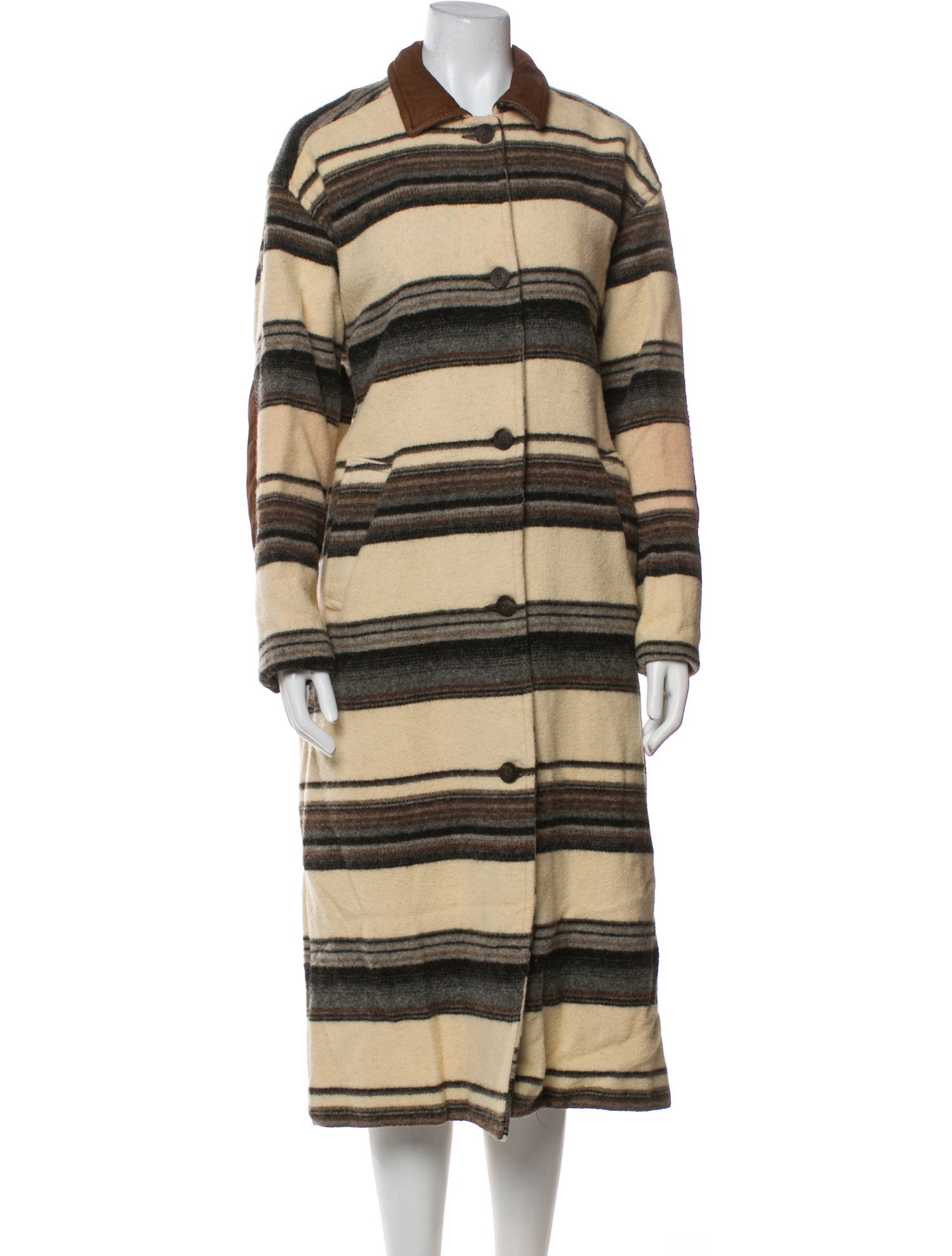 Woolrich Wool Striped Coat
