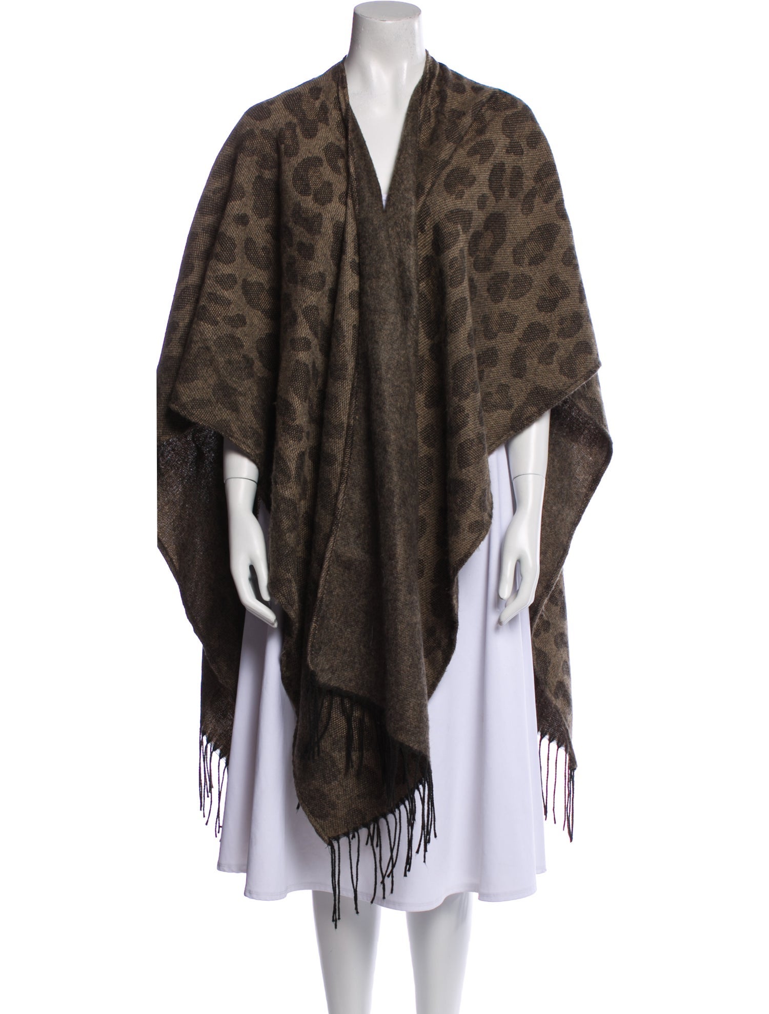 Woolrich Animal Print V-Neck Sweater