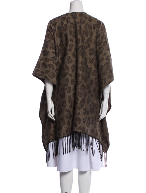 Woolrich Animal Print V-Neck Sweater