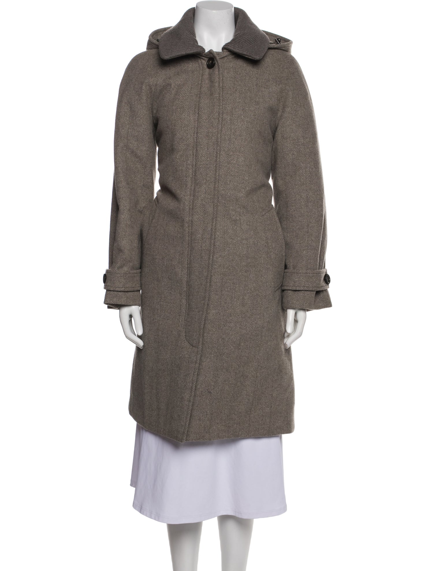 Woolrich Virgin Wool Faux Fur Coat