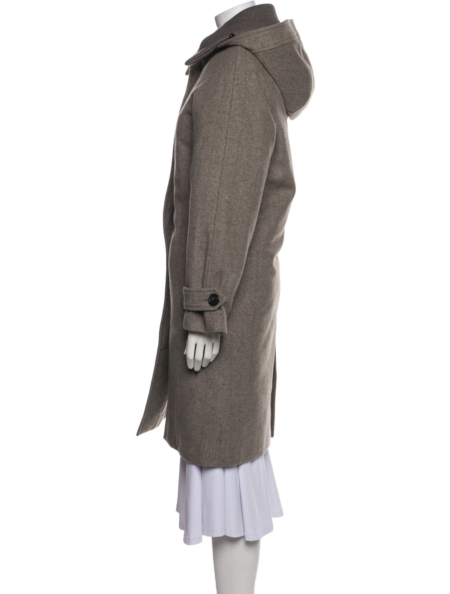 Woolrich Virgin Wool Faux Fur Coat