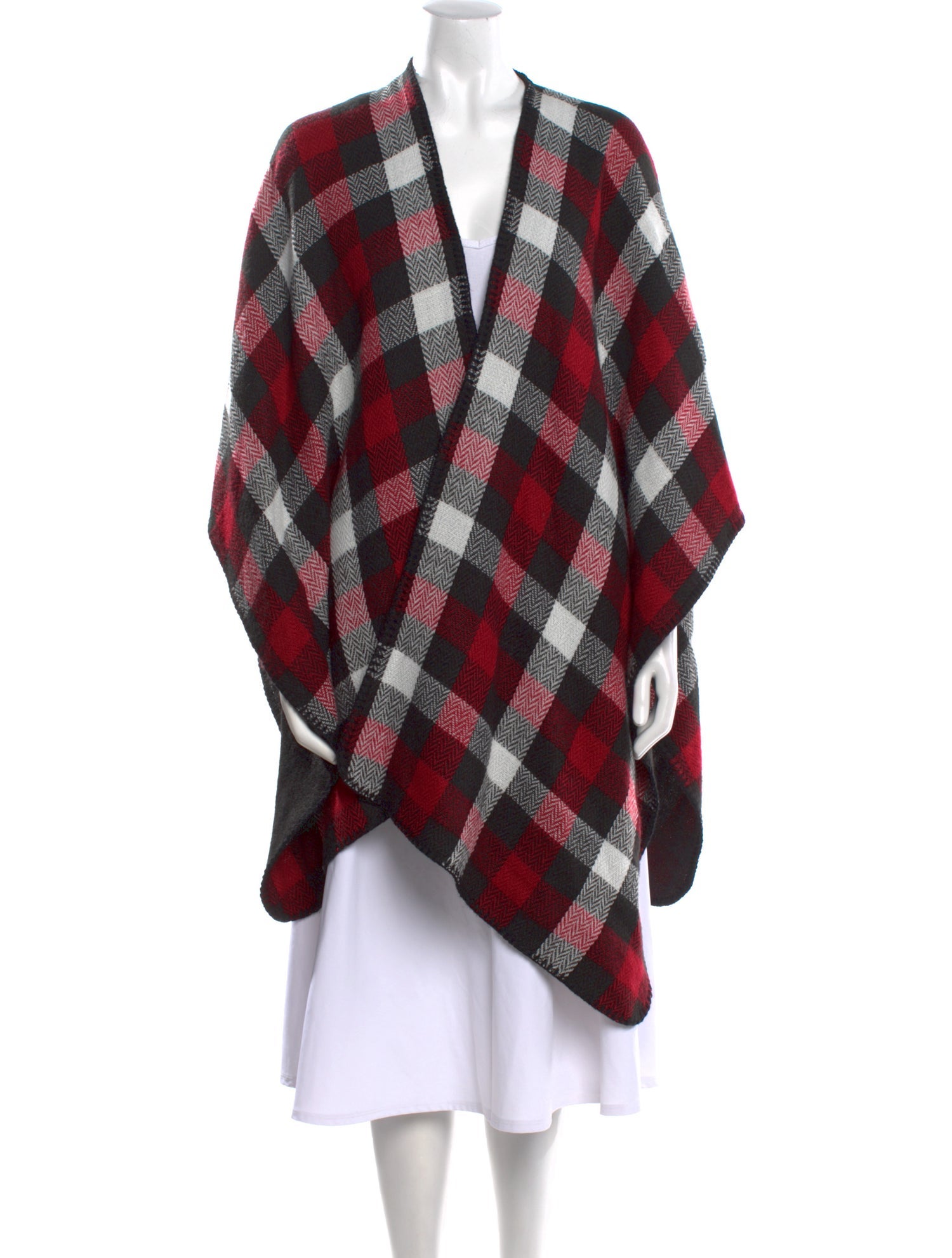 Woolrich Plaid Print V-Neck Sweater