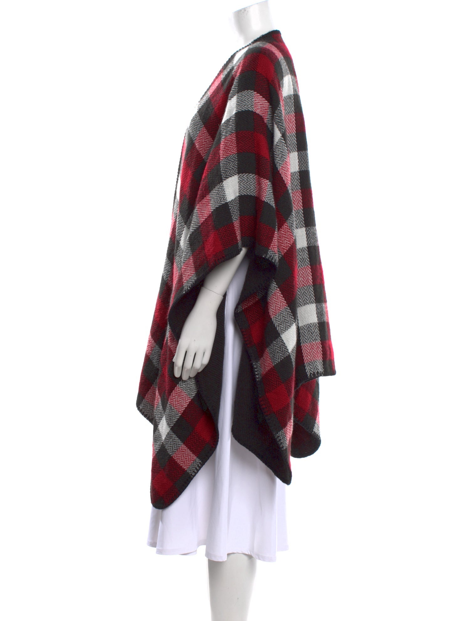 Woolrich Plaid Print V-Neck Sweater