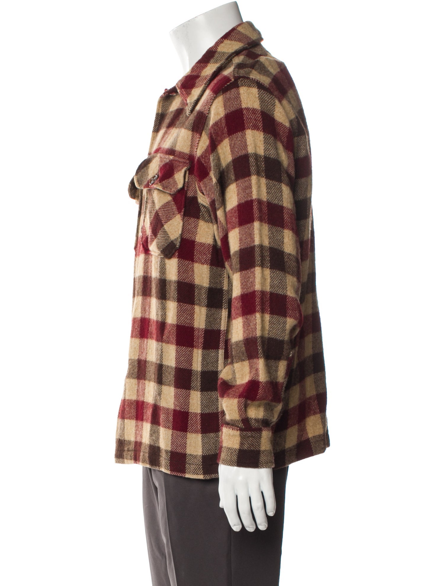 Woolrich Plaid Print Utility Jacket