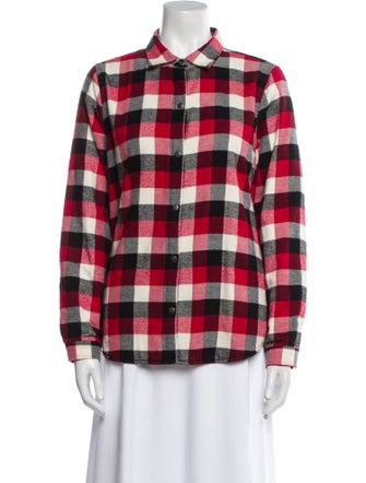 Woolrich Plaid Print Bomber Jacket