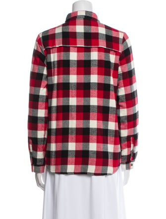 Woolrich Plaid Print Bomber Jacket