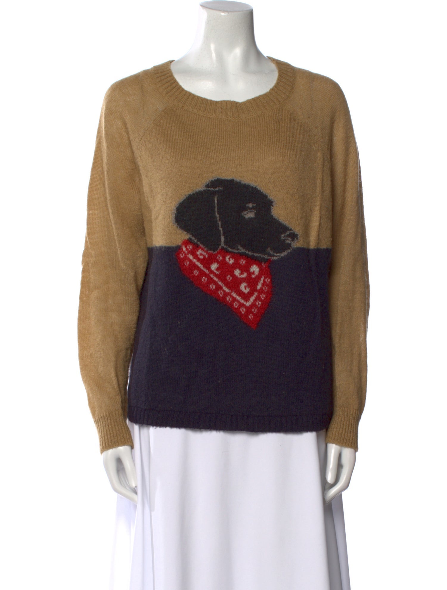 Woolrich Graphic Print Scoop Neck Sweater