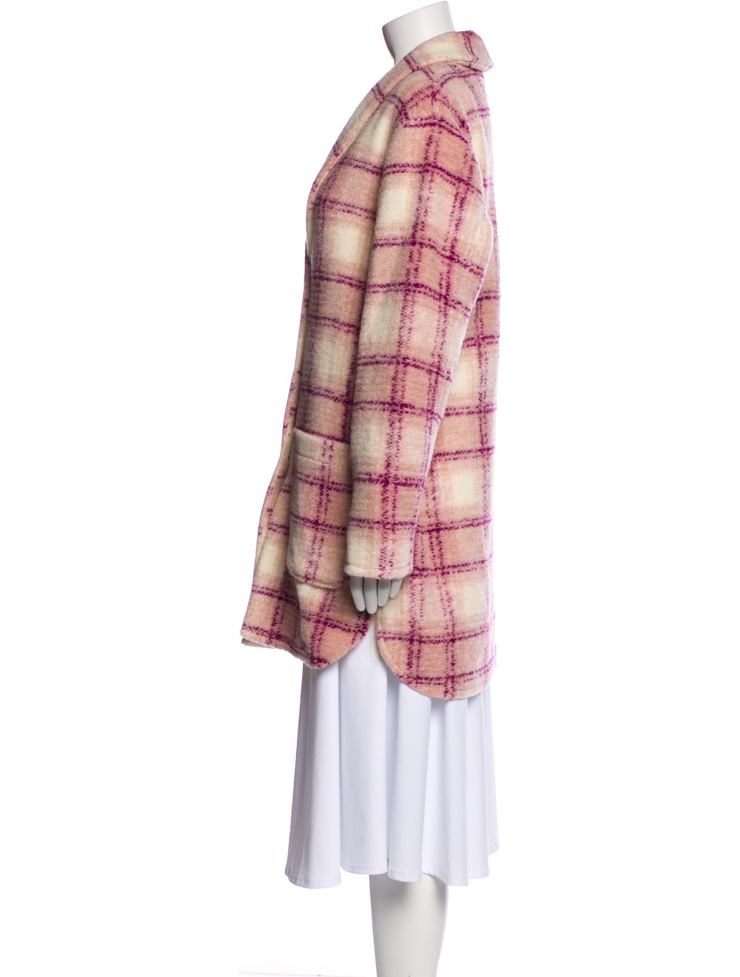 Woolrich Wool Plaid Print Coat