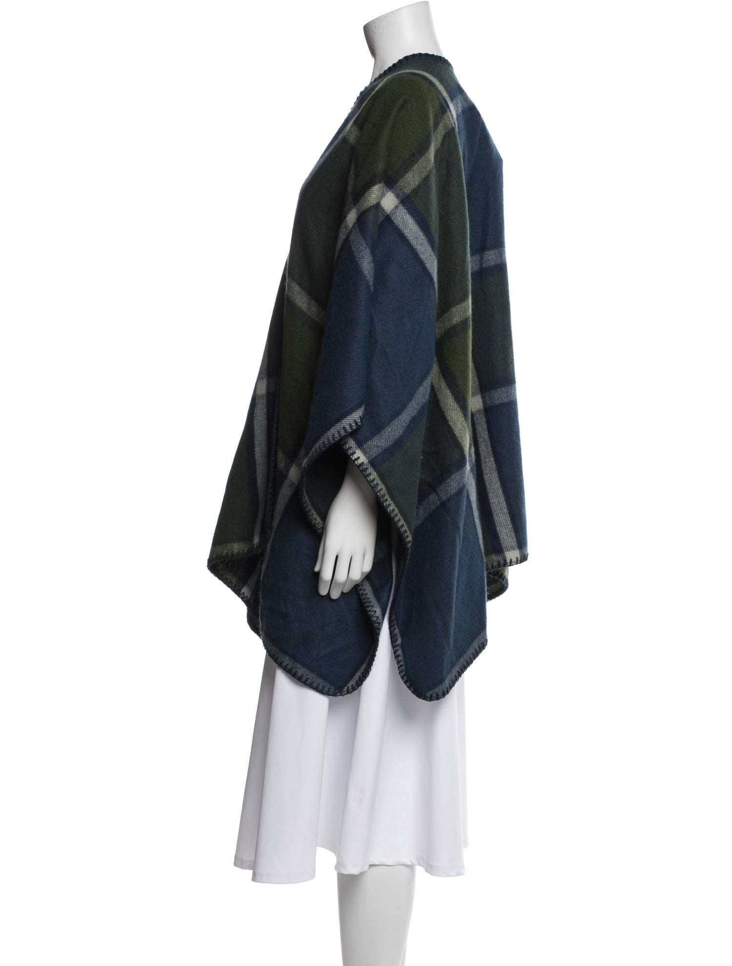 Woolrich Plaid Print V-Neck Sweater