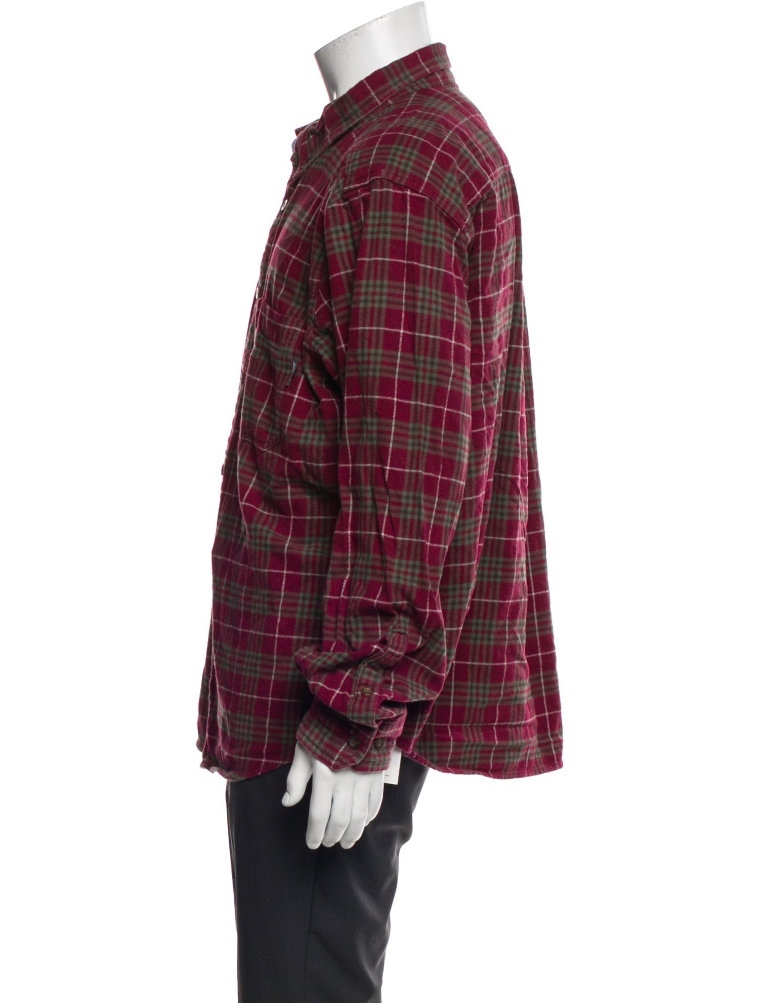 Woolrich Plaid Print Long Sleeve Shirt