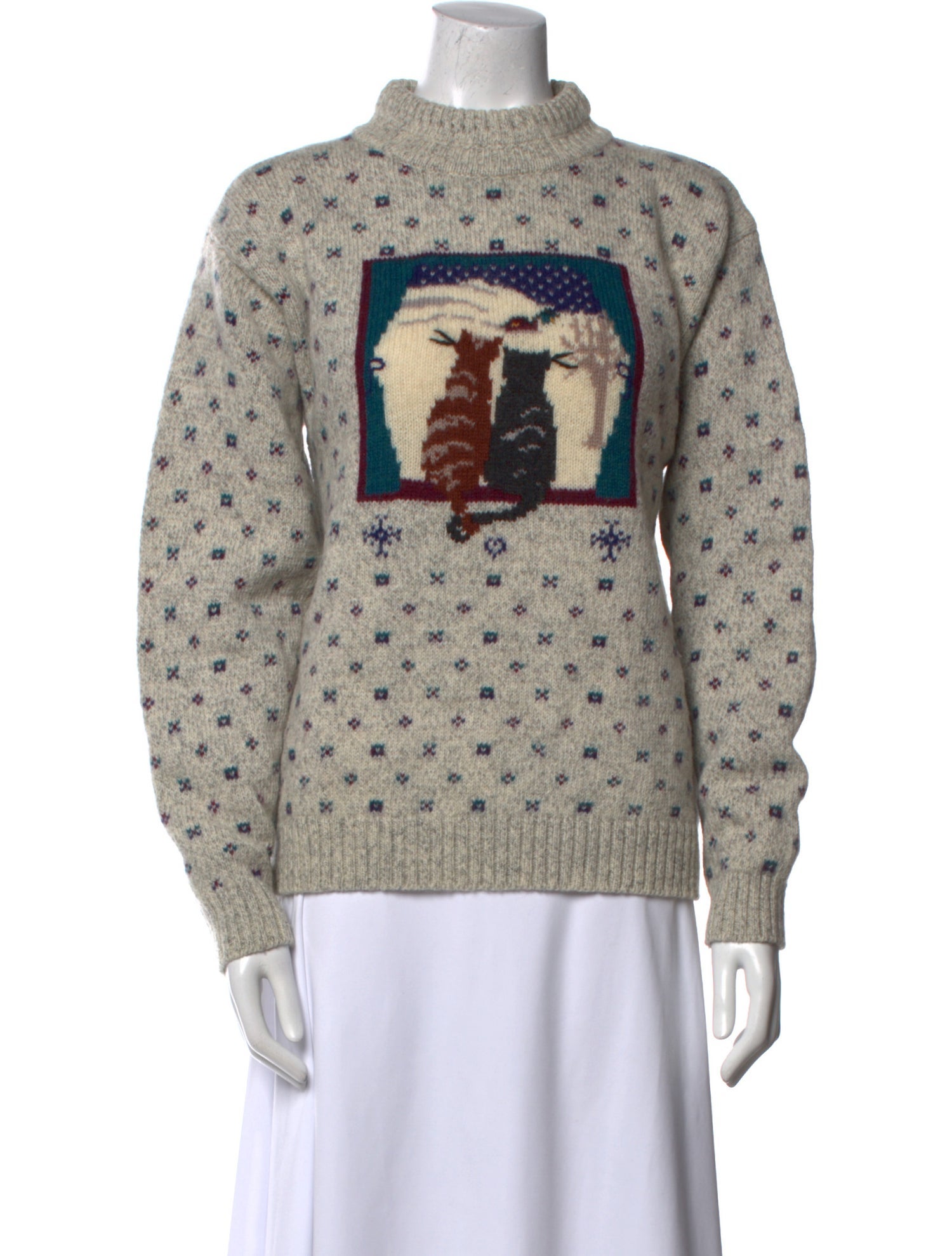 Woolrich Wool Printed Sweater