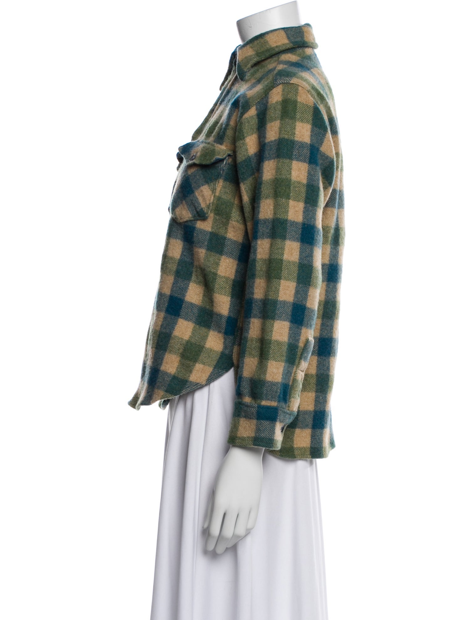 Woolrich Wool Plaid Print Jacket