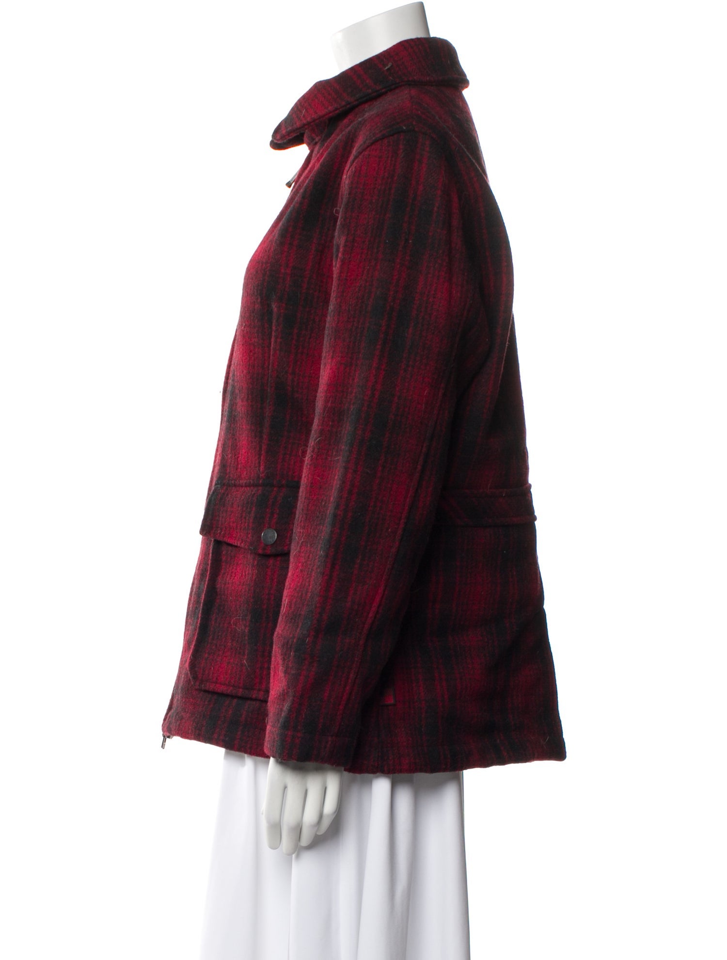 Woolrich Wool Plaid Print Jacket