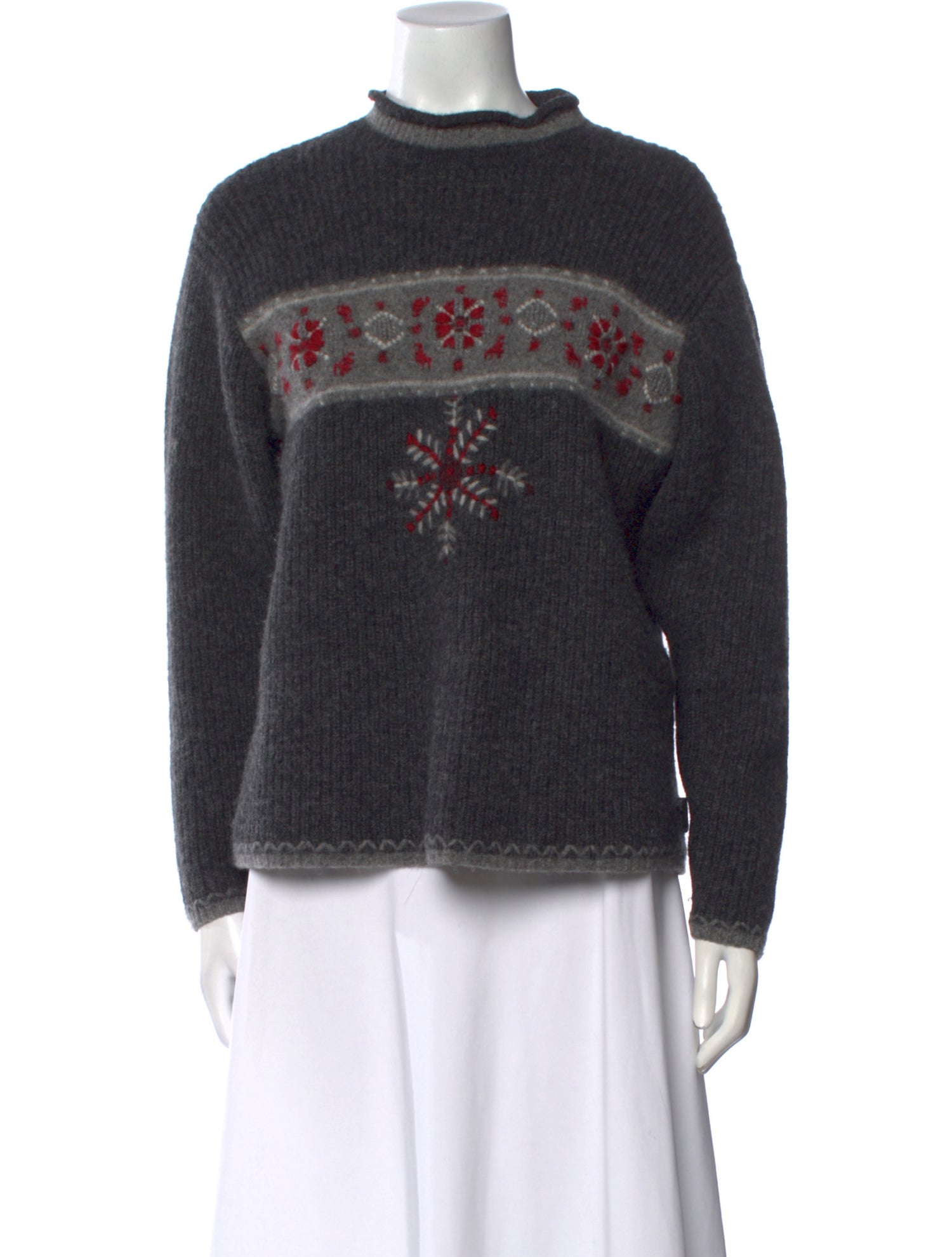 Woolrich Wool Graphic Print Sweater