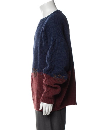 Woolrich Wool Colorblock Pattern Pullover