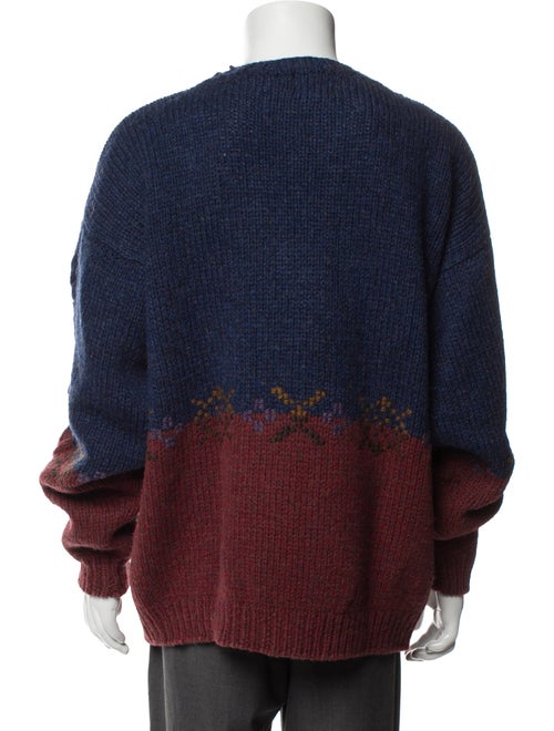 Woolrich Wool Colorblock Pattern Pullover