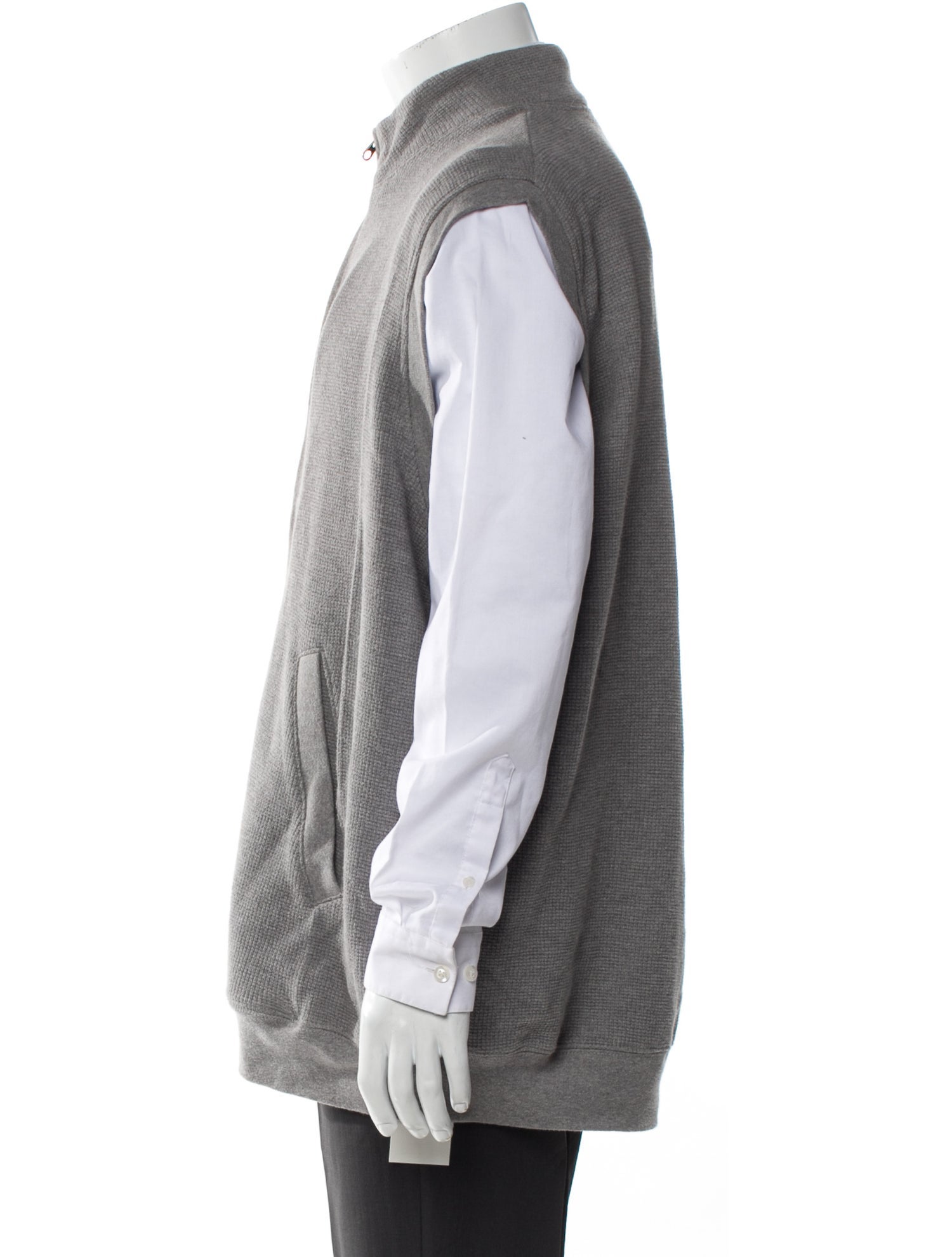 Woolrich Mock Neck Sleeveless Sweater Vest