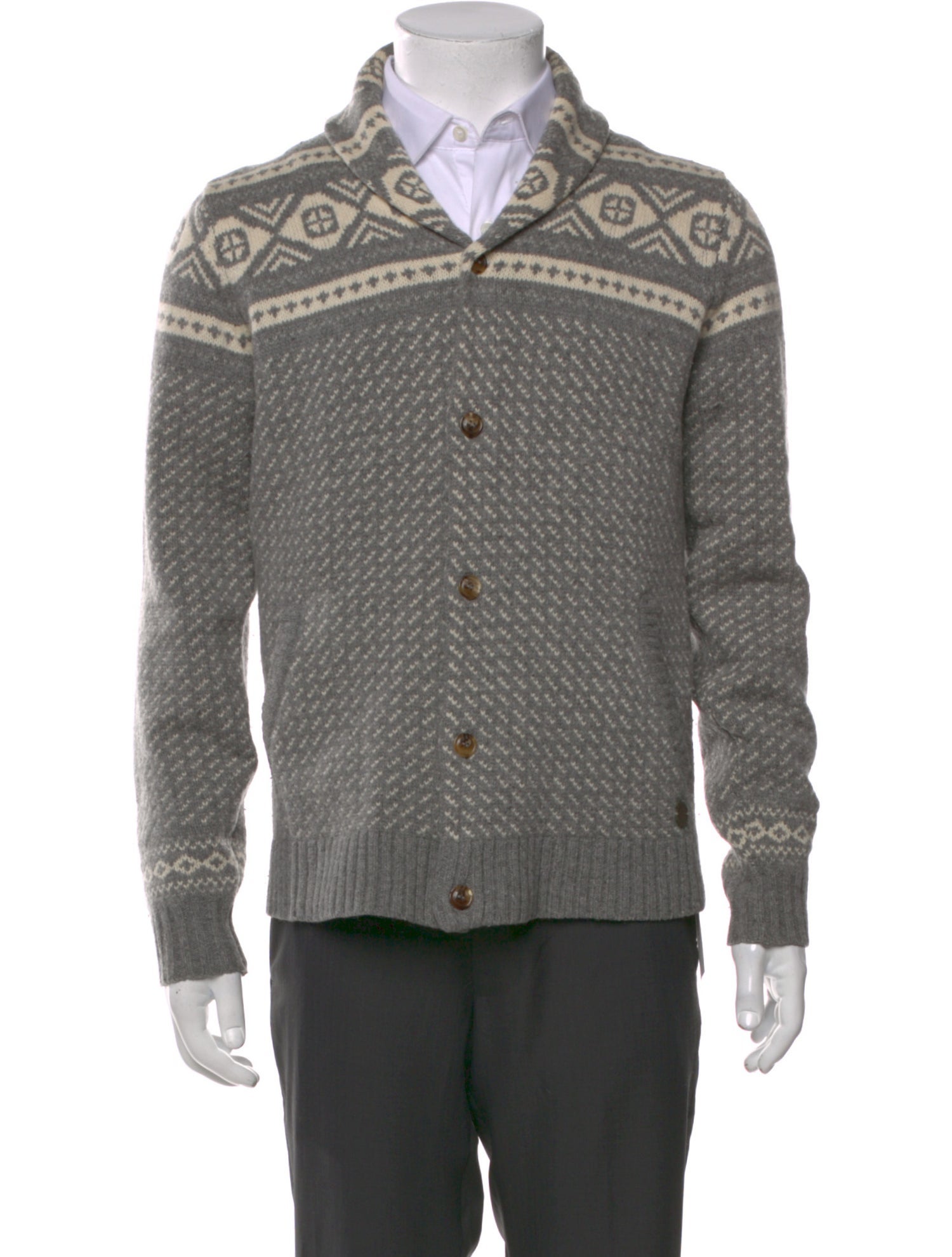 Woolrich Wool Patterned Cardigan