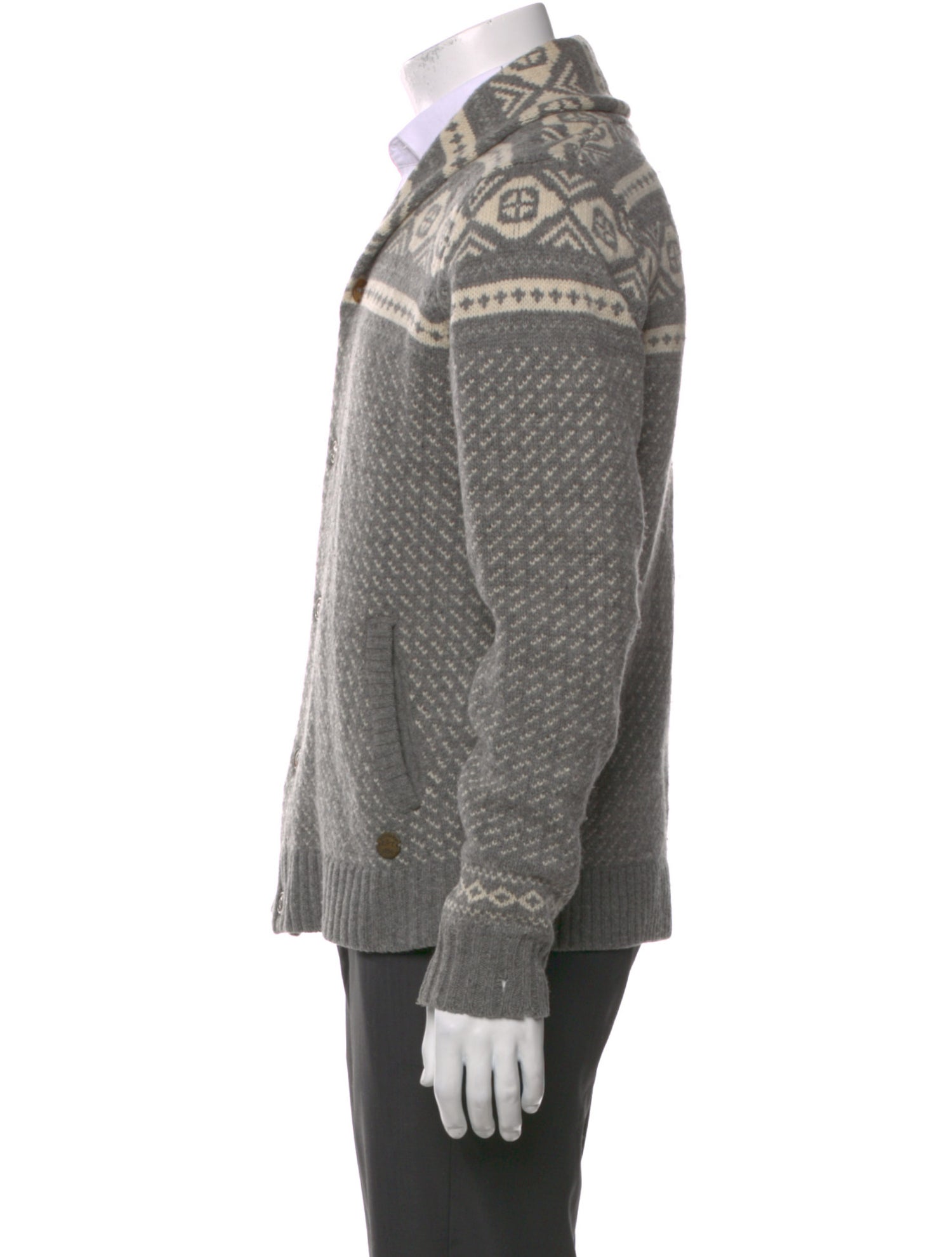 Woolrich Wool Patterned Cardigan