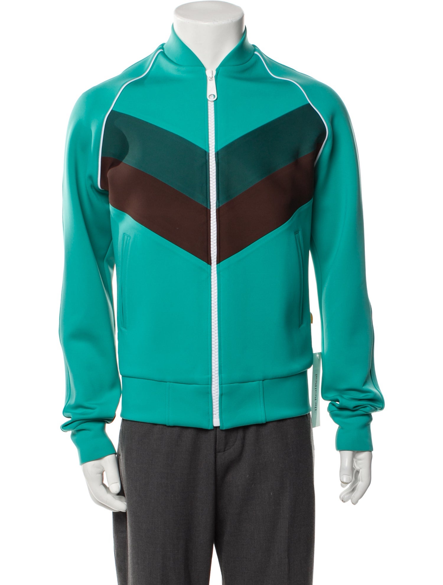 Richfresh Colorblock Pattern Bomber Jacket