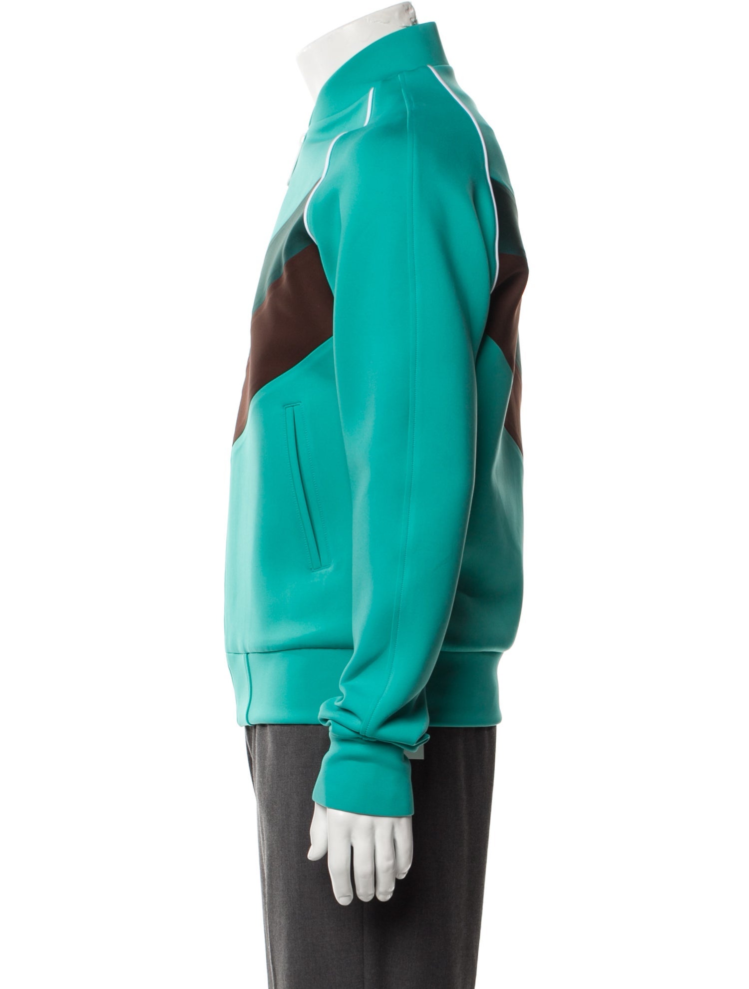 Richfresh Colorblock Pattern Bomber Jacket