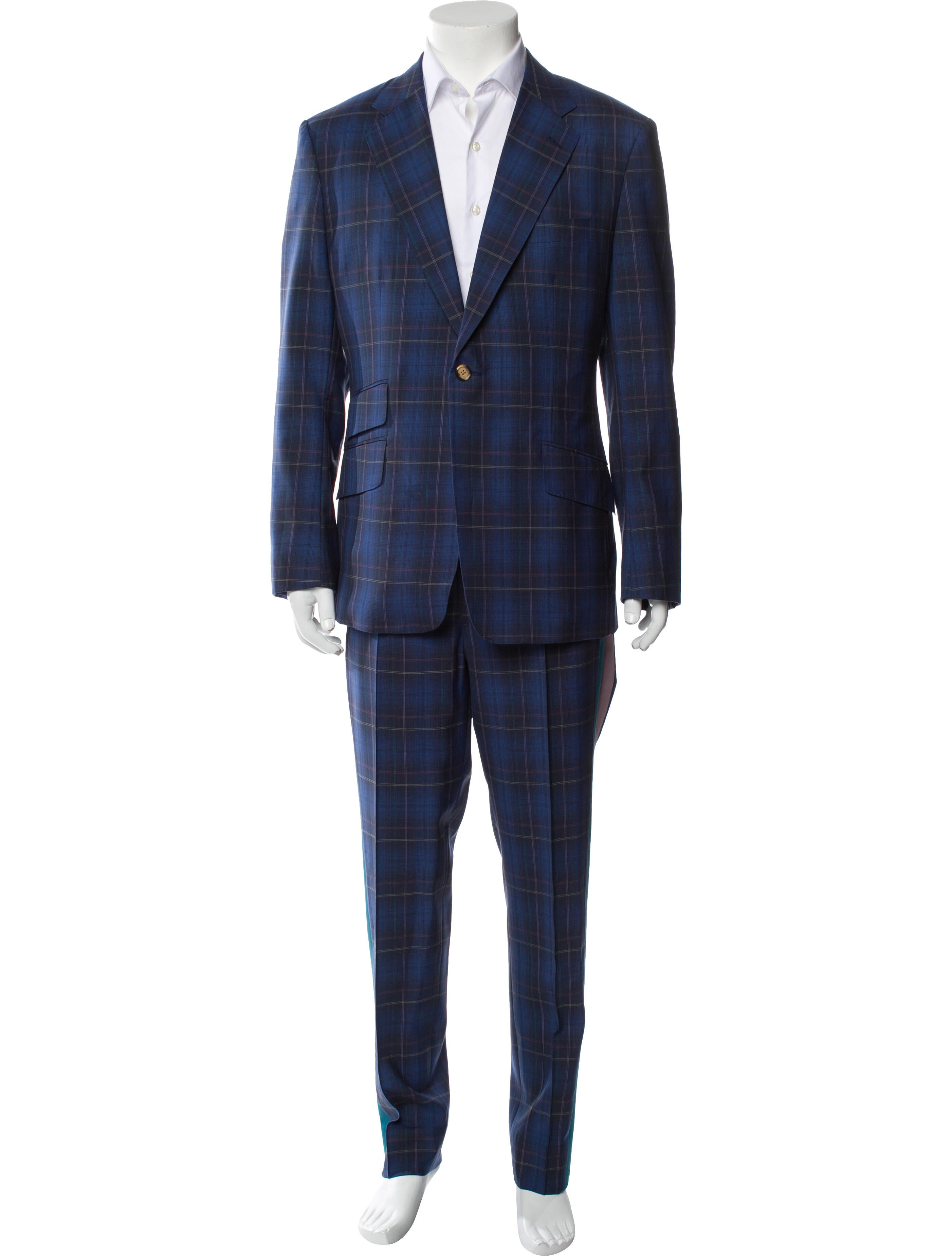 Richfresh Plaid Print Two-Piece Suit