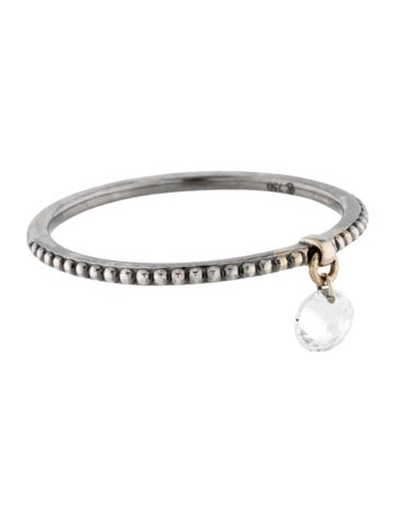 Raphaele Canot Band 18K Diamond Set Free Beaded Ring 6