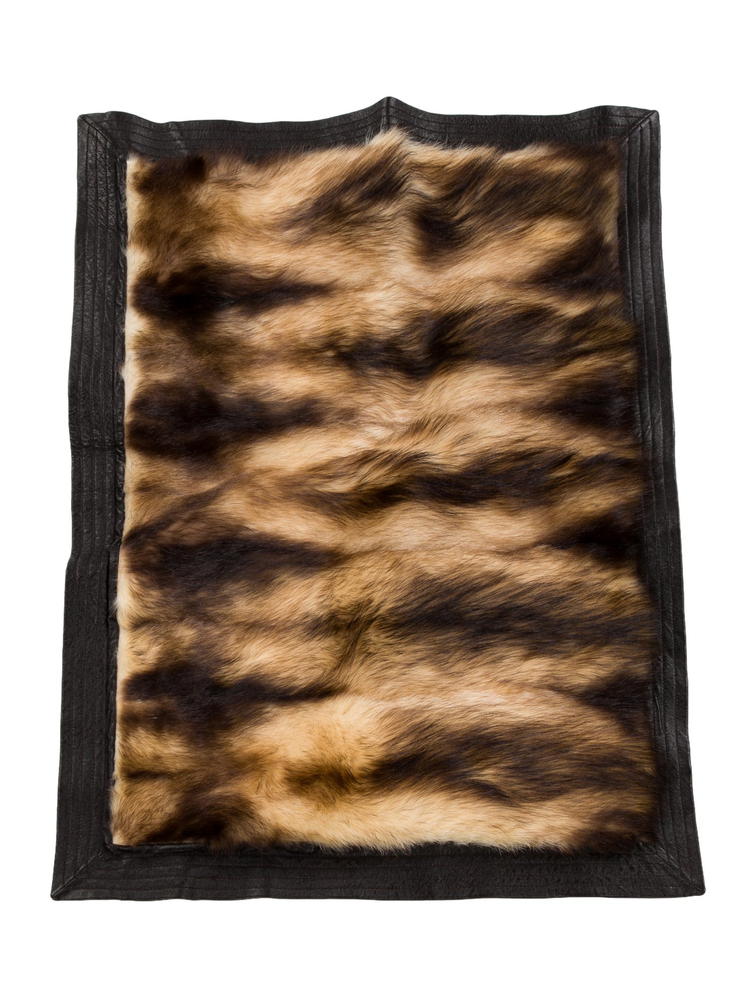 Roberto Cavalli Home Knitted Fur Throw Pillow