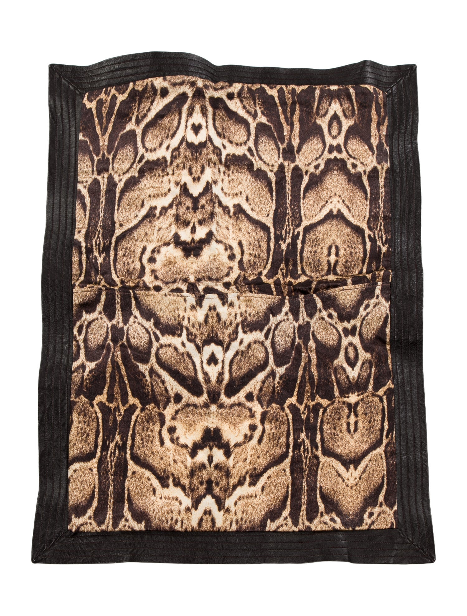 Roberto Cavalli Home Knitted Fur Throw Pillow