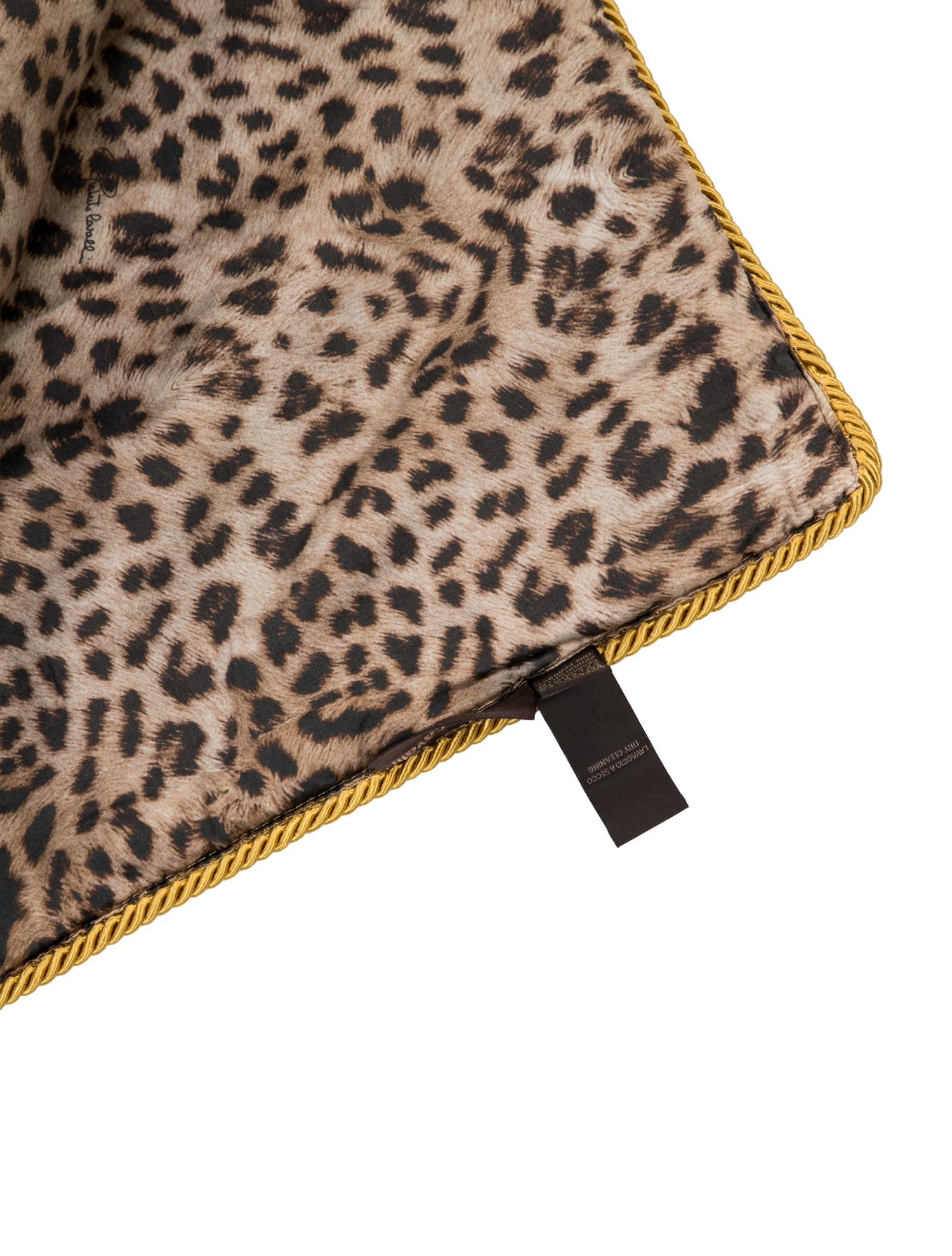 Roberto Cavalli Home Venezia Printed Silk Throw Blanket