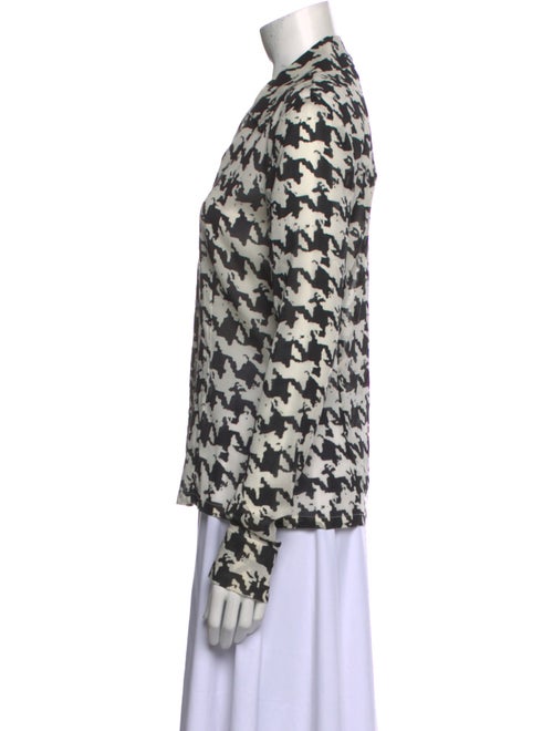 Randolph Duke Silk Printed Button-Up Top