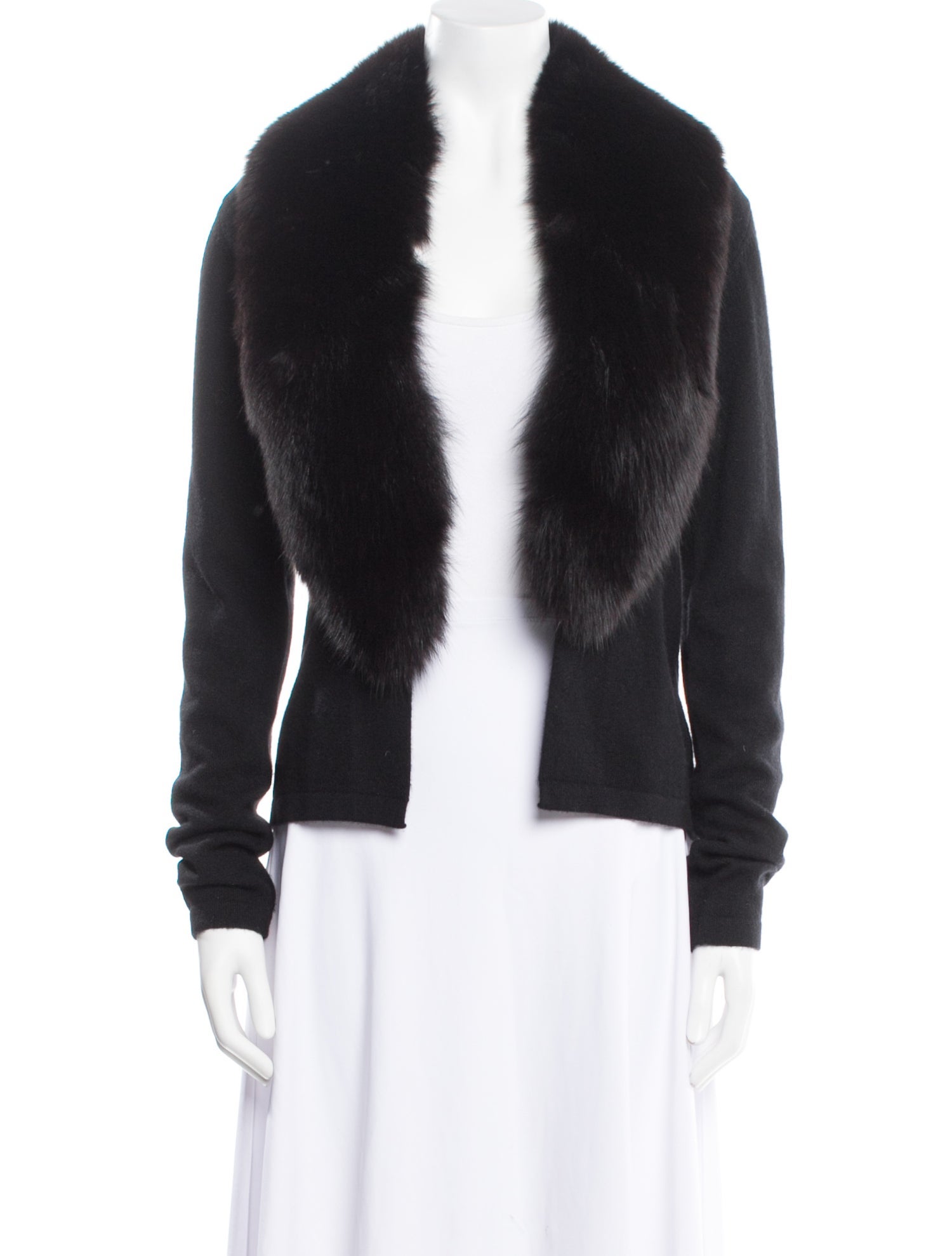 Randolph Duke Cashmere Open Front Sweater