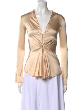 Randolph Duke V-Neck Long Sleeve Blouse