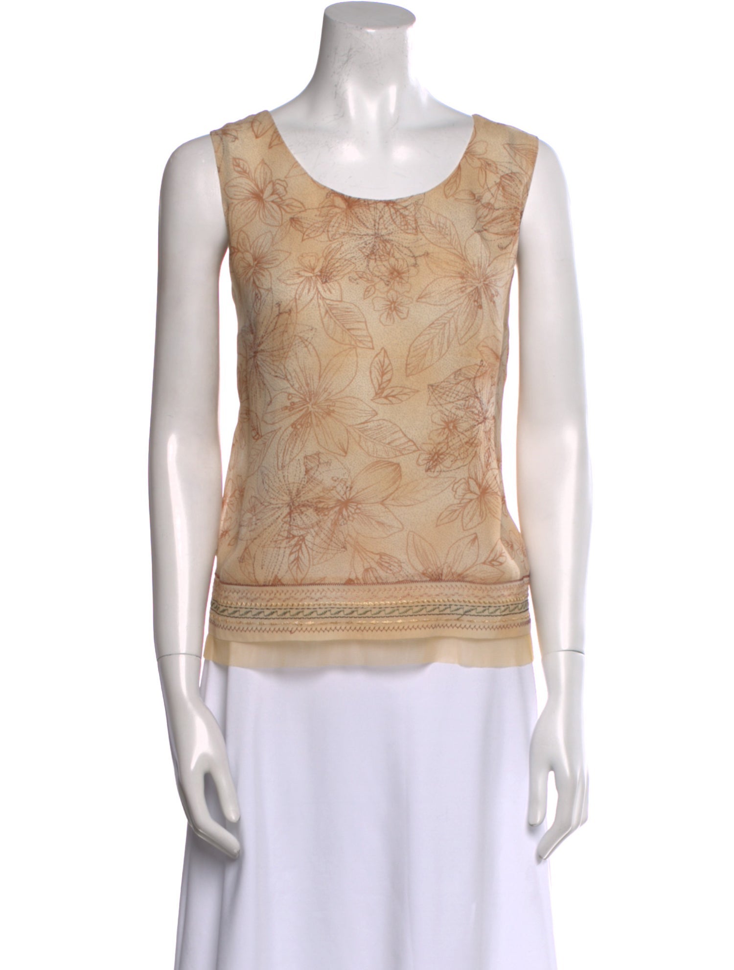 Randolph Duke Silk Printed Top