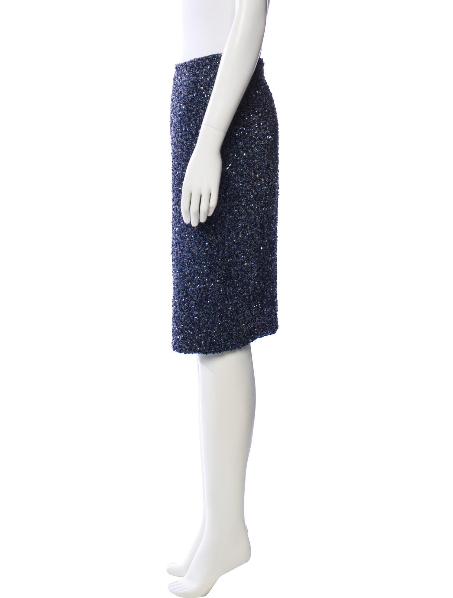 Randolph Duke Sequin Embellishments Knee-Length Skirt