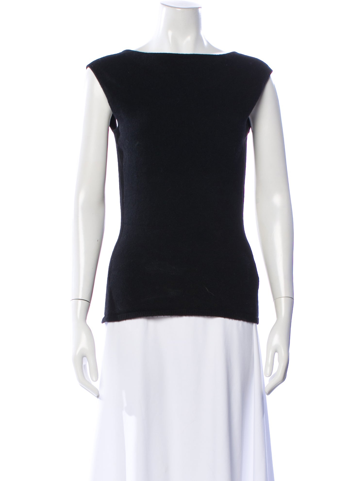 Randolph Duke Cashmere Bateau Neckline Top