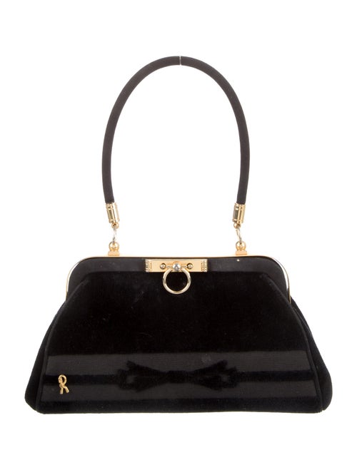 Roberta di Camerino Velvet Evening Bag Black