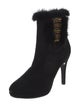 Roberta di Camerino Suede Crystal Embellishments Boots