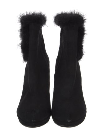 Roberta di Camerino Suede Crystal Embellishments Boots